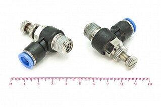 Фитинг угловой с дросселем SL8-02 (R1/4